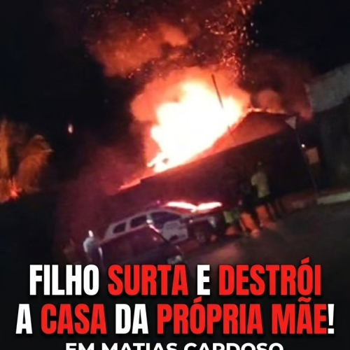 Filho surta e destrói a casa da própria mãe